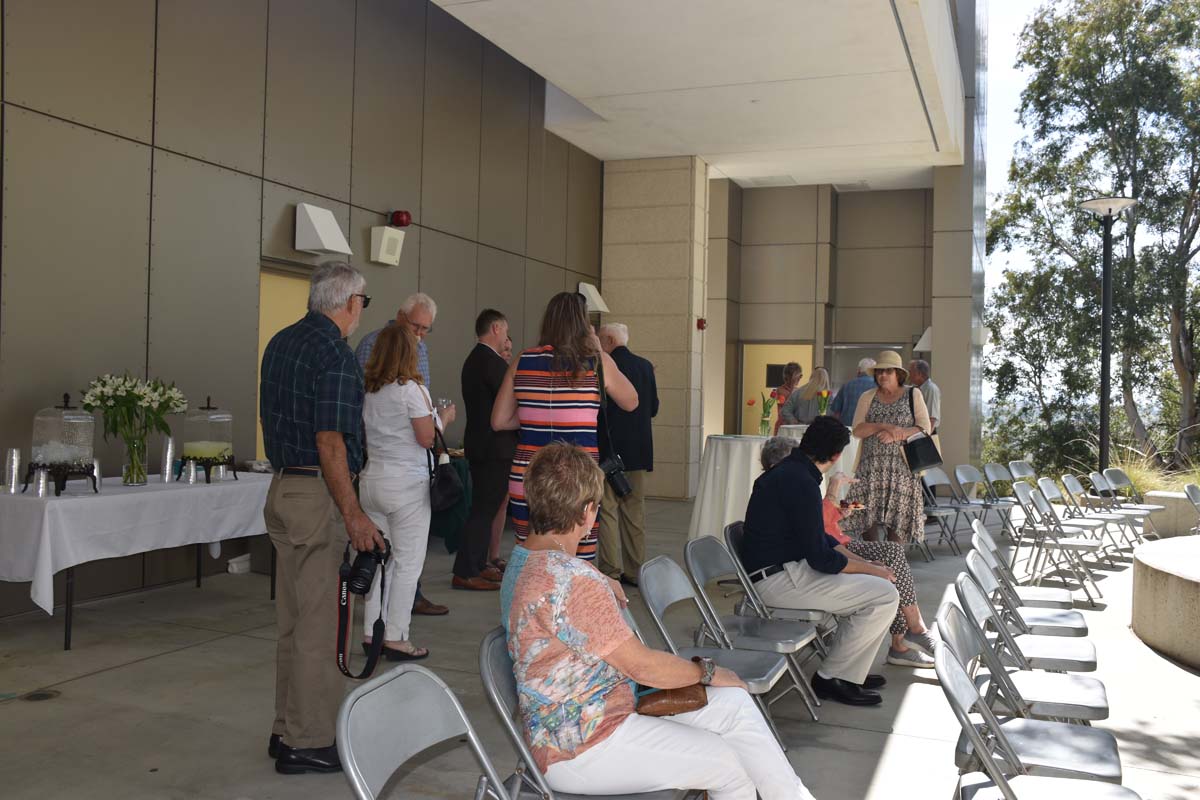 People enjoying the naming event