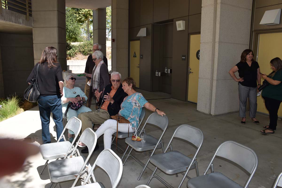 People enjoying the naming event