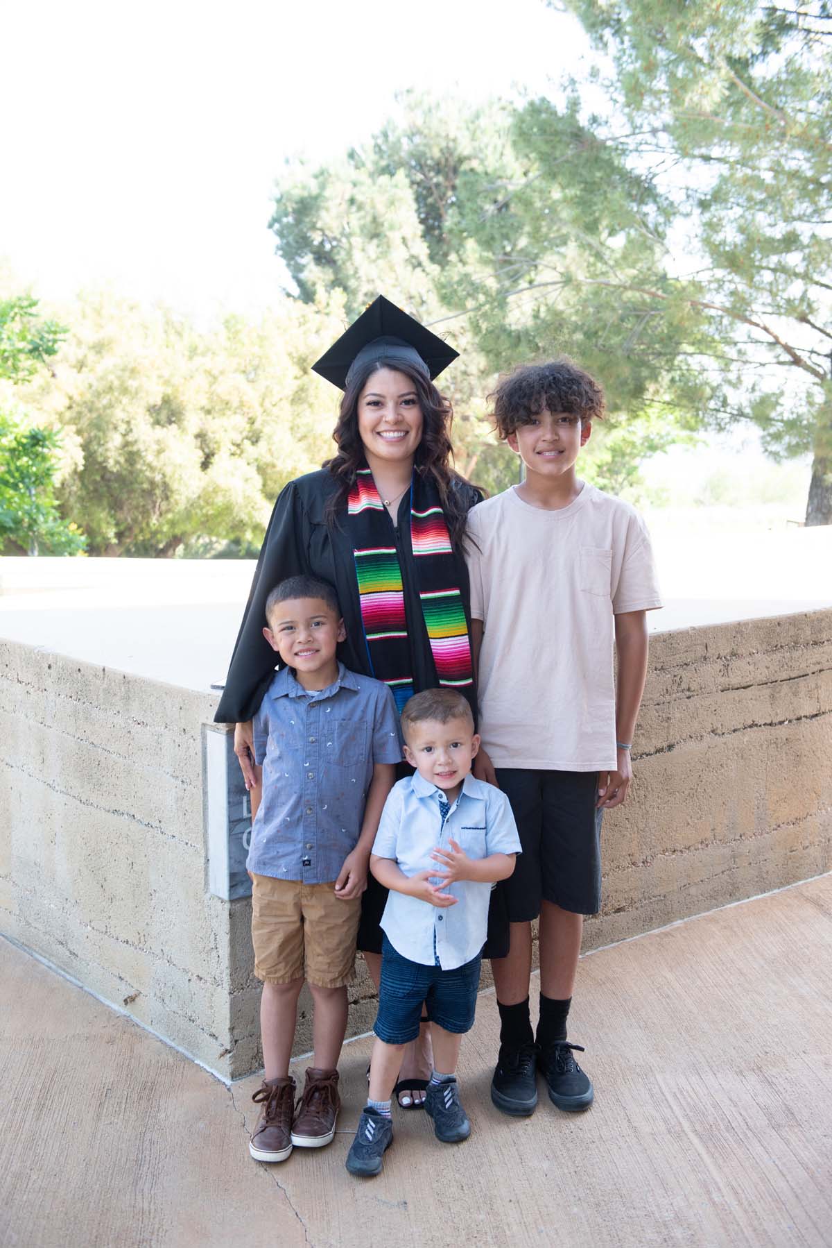 People enjoying Commencement