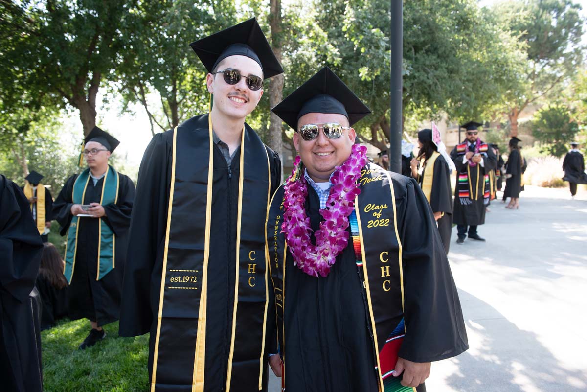 People enjoying Commencement