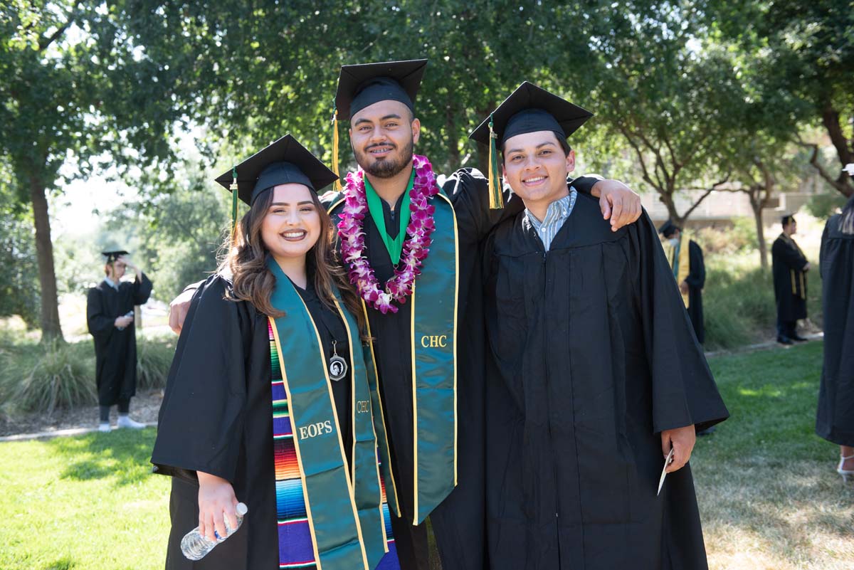 People enjoying Commencement