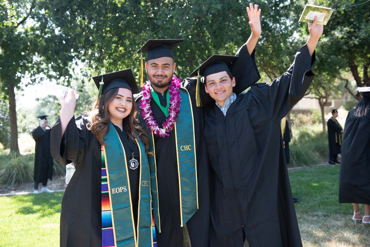 People enjoying Commencement