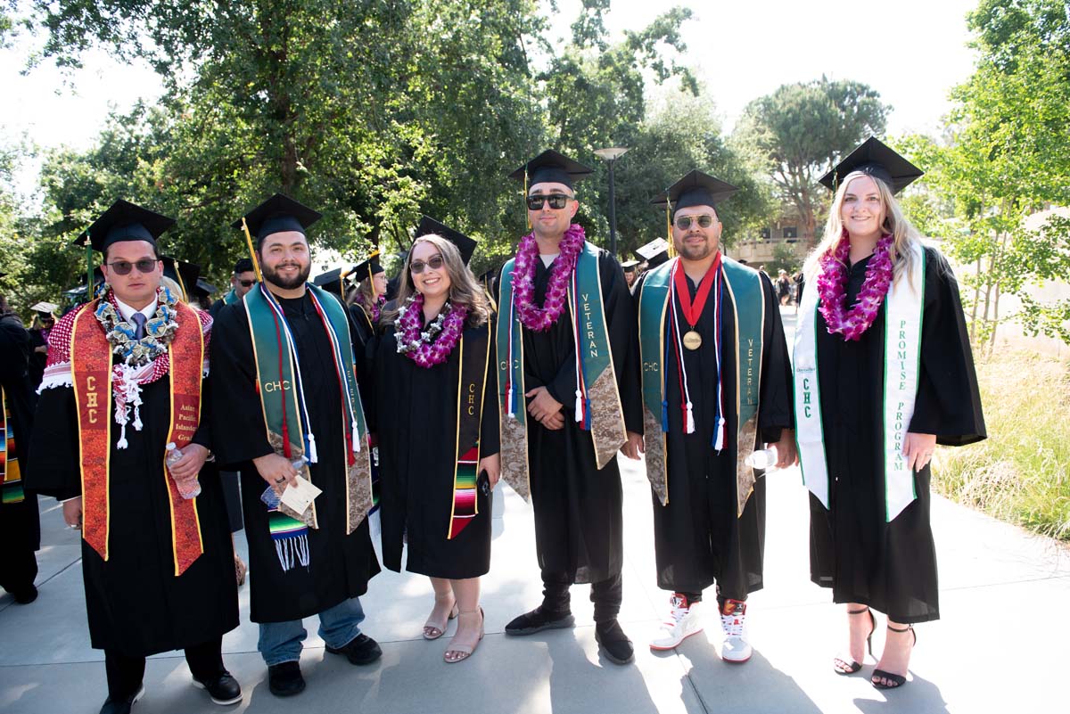 People enjoying Commencement