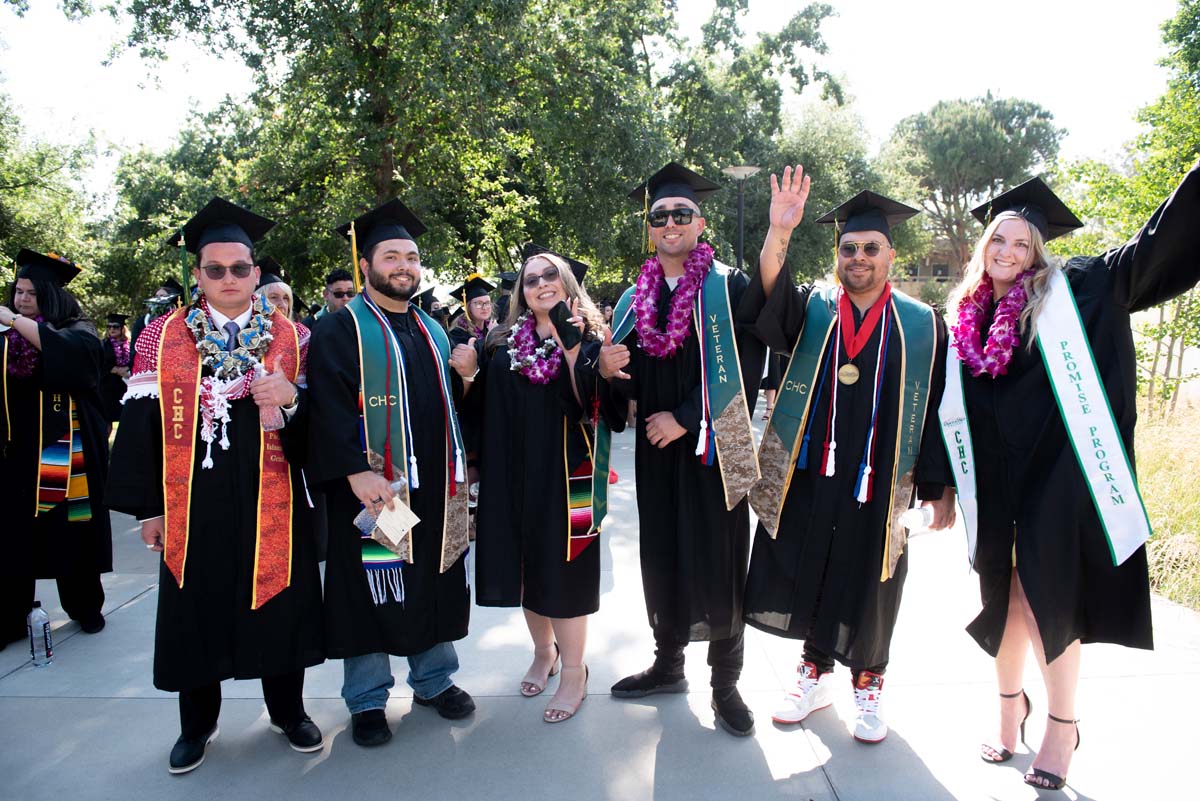 People enjoying Commencement