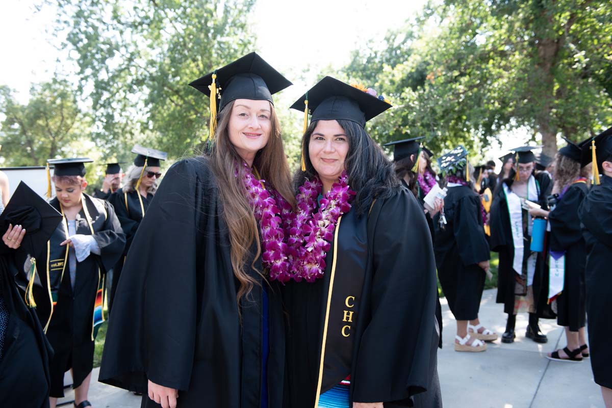 People enjoying Commencement