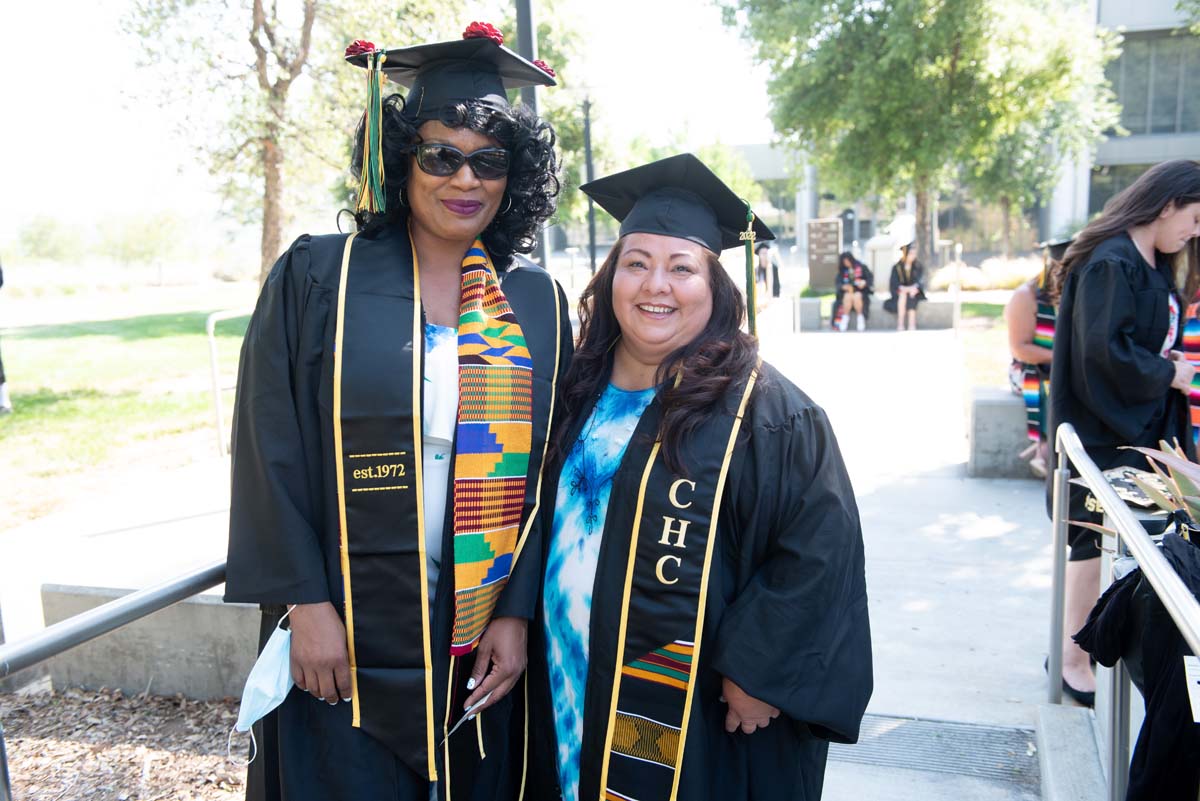 People enjoying Commencement