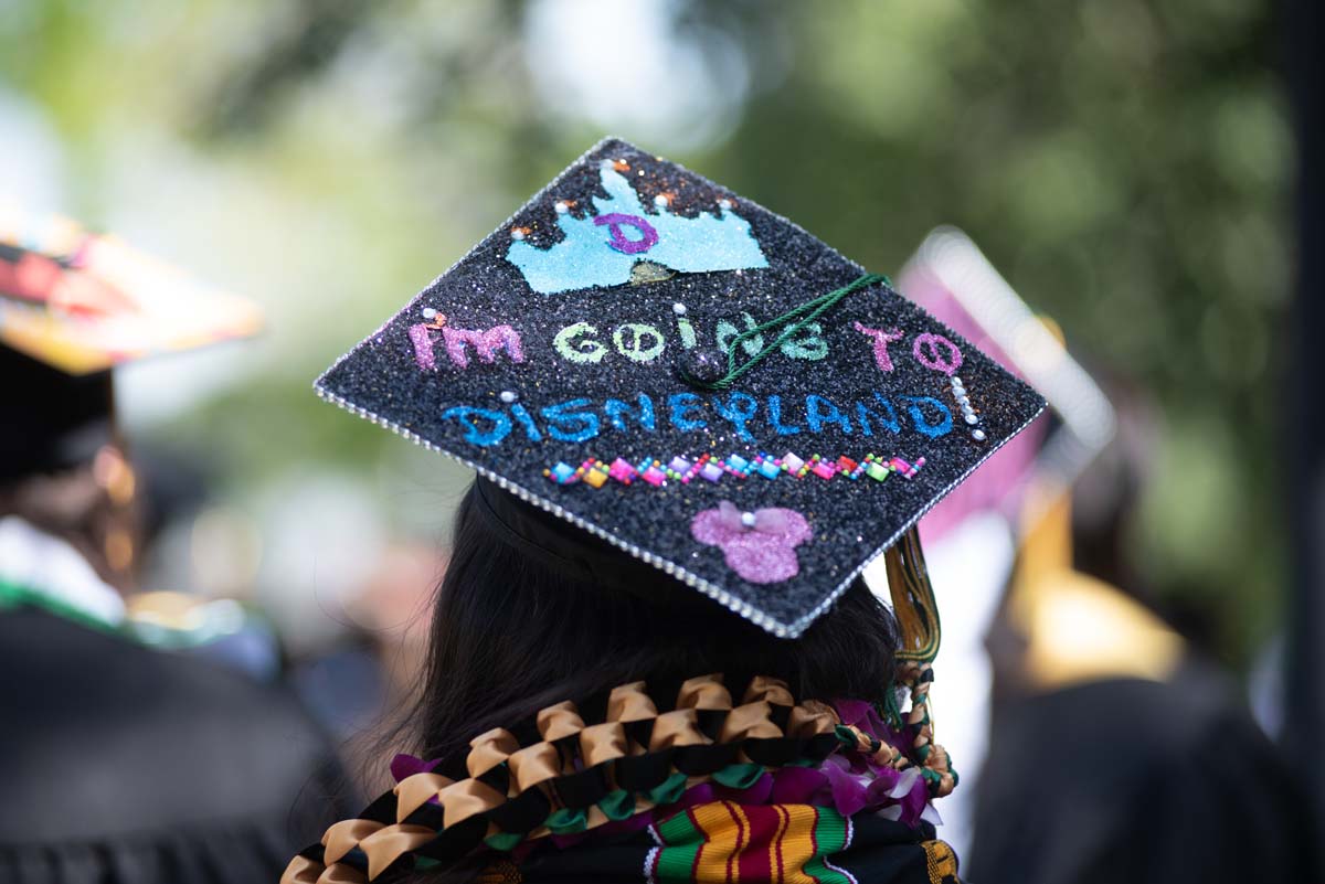 People enjoying Commencement