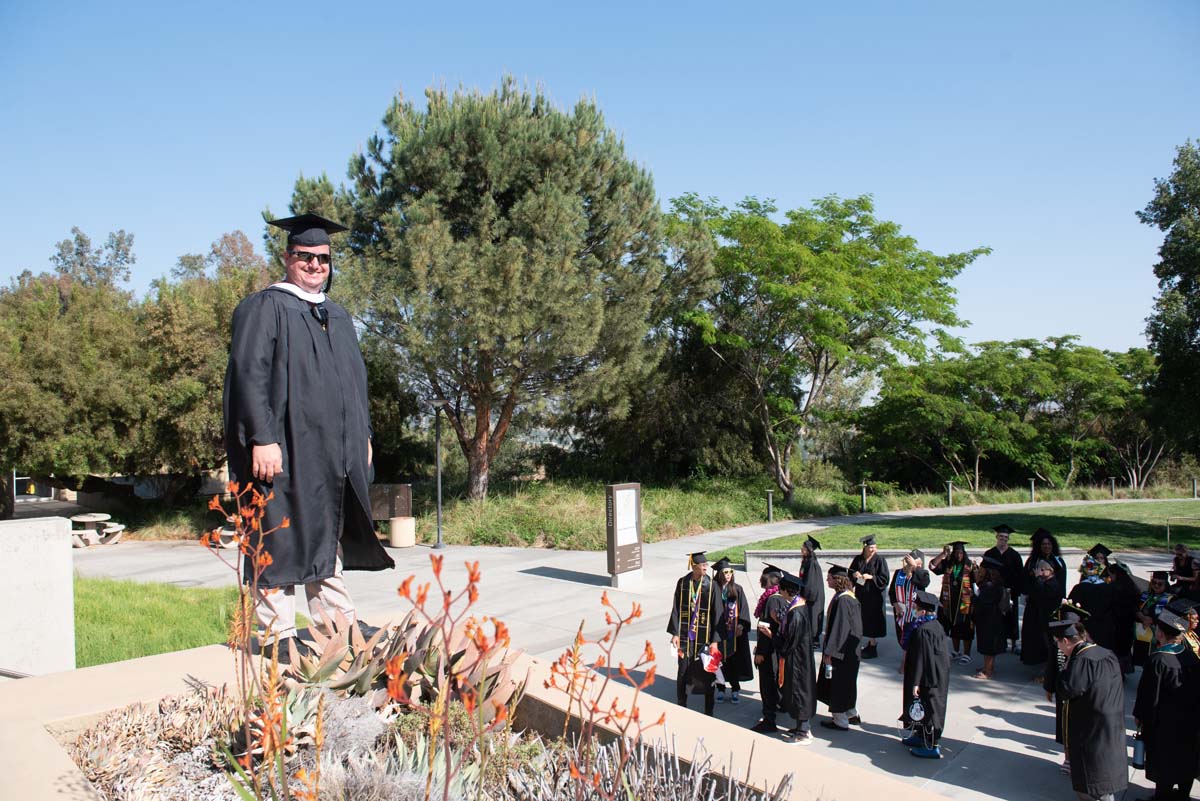 People enjoying Commencement