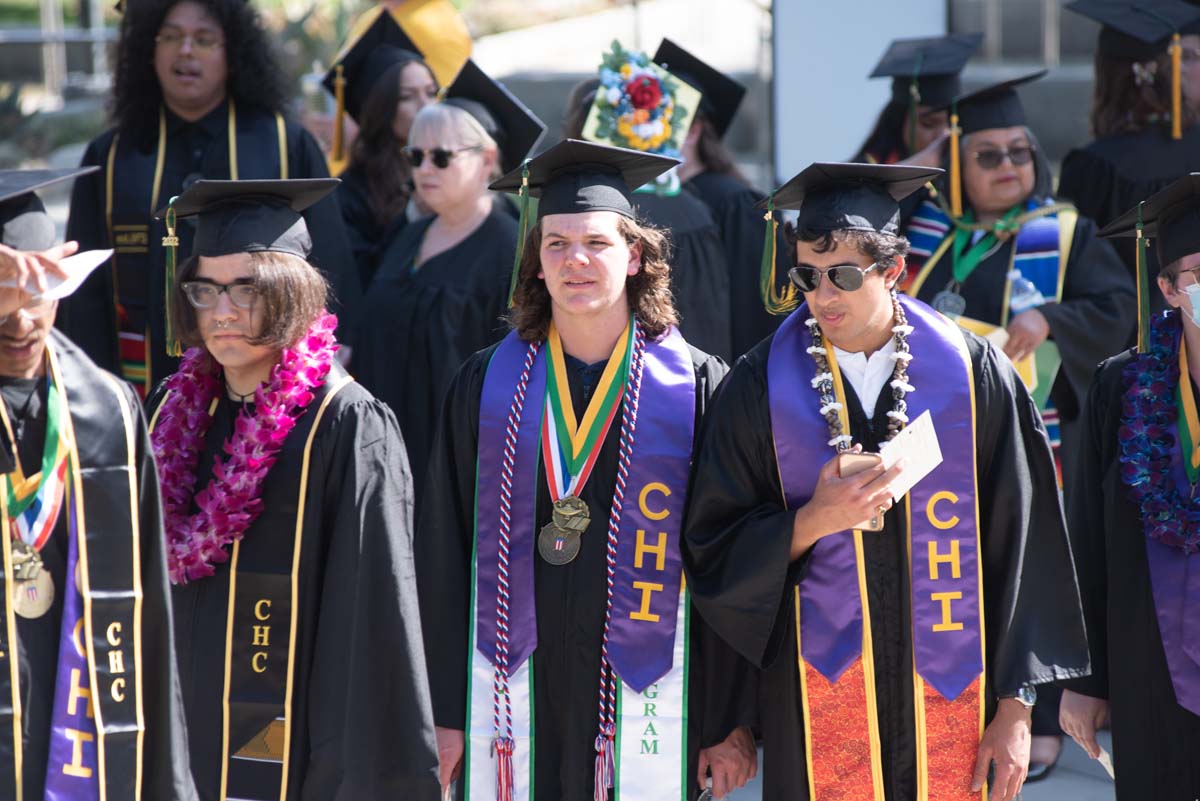 People enjoying Commencement