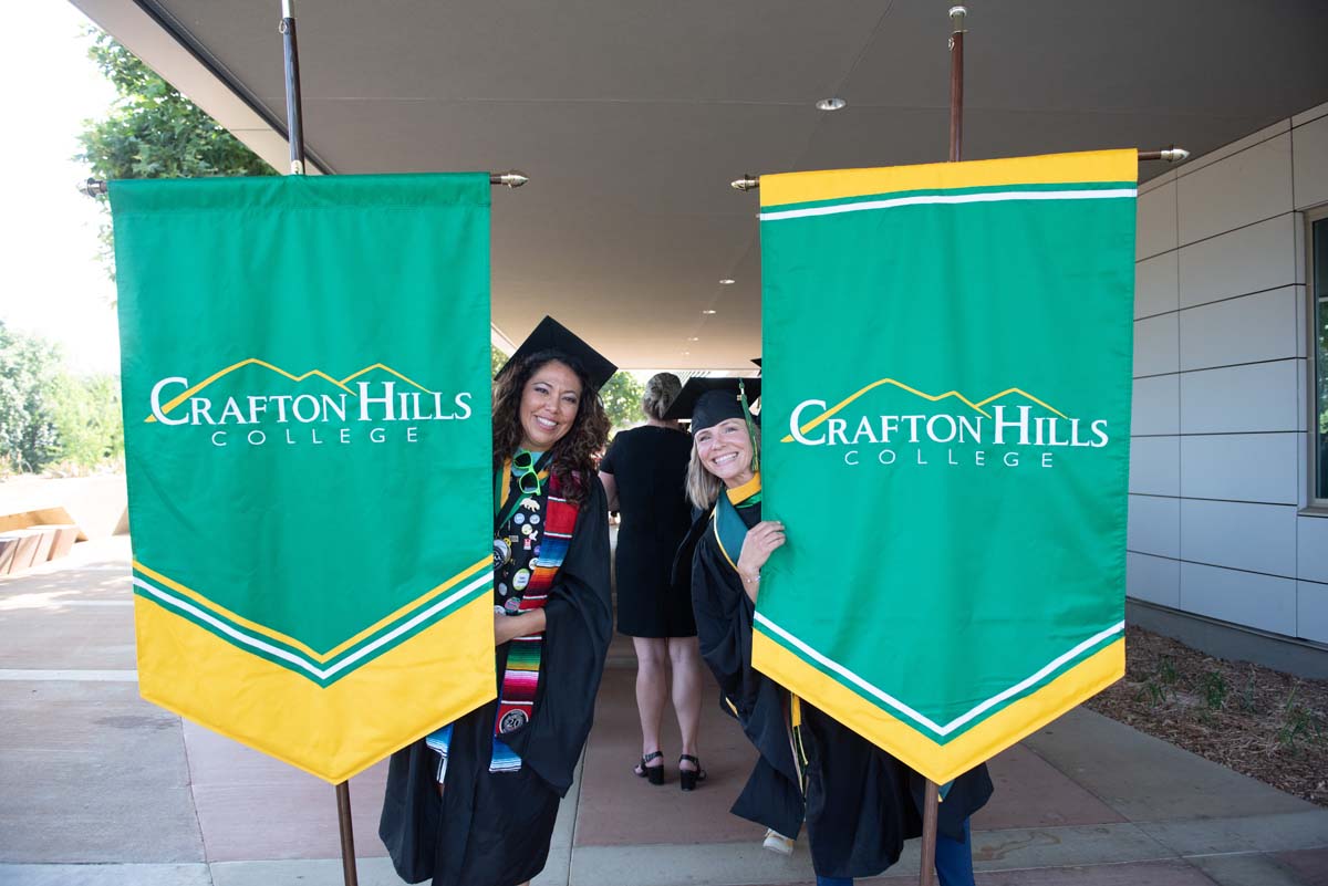 People enjoying Commencement