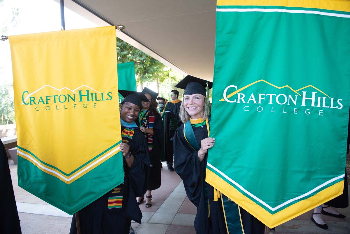 People enjoying Commencement