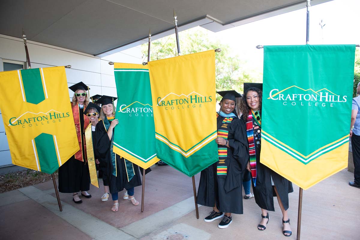 People enjoying Commencement