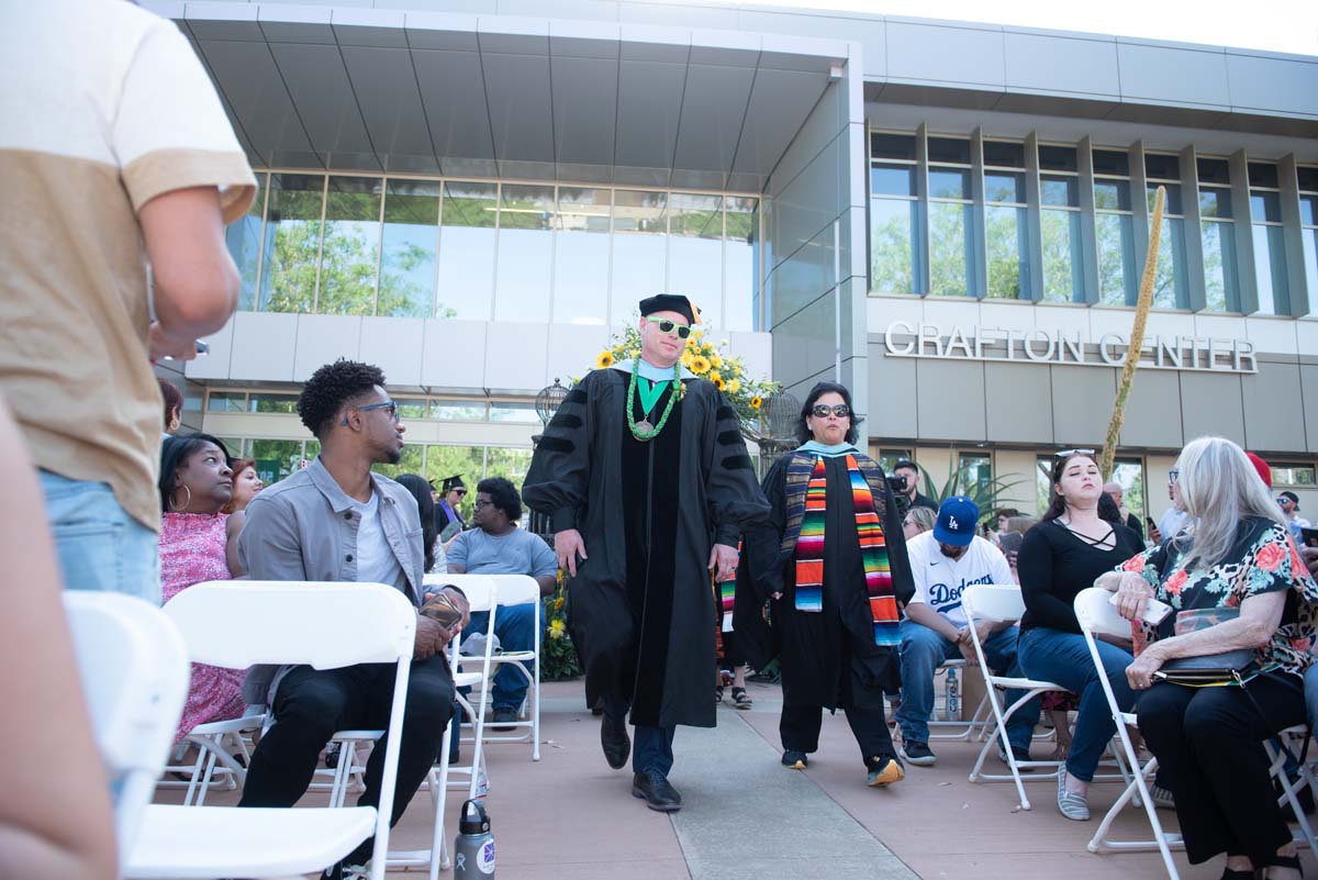 People enjoying Commencement