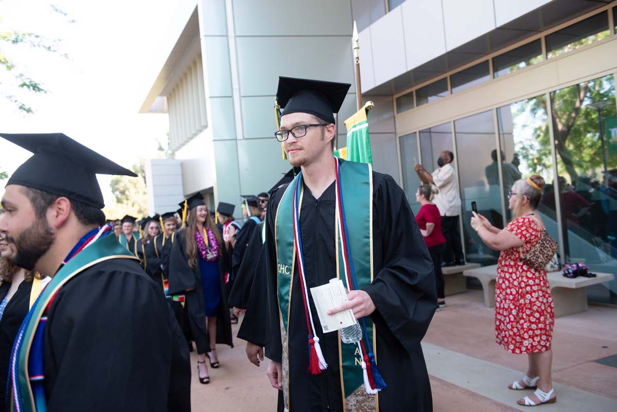 People enjoying Commencement