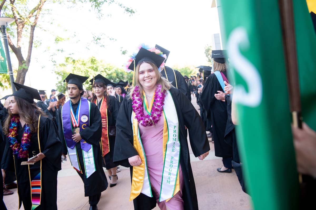 People enjoying Commencement