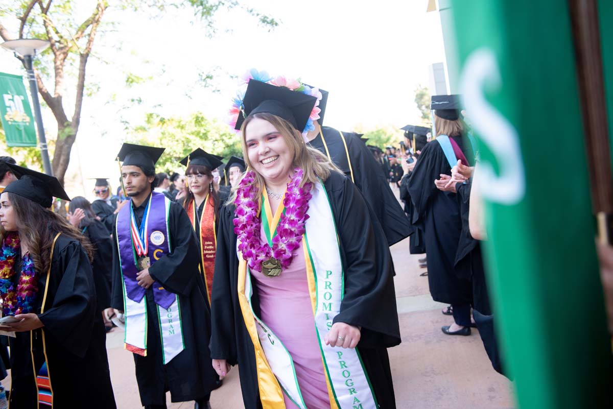 People enjoying Commencement