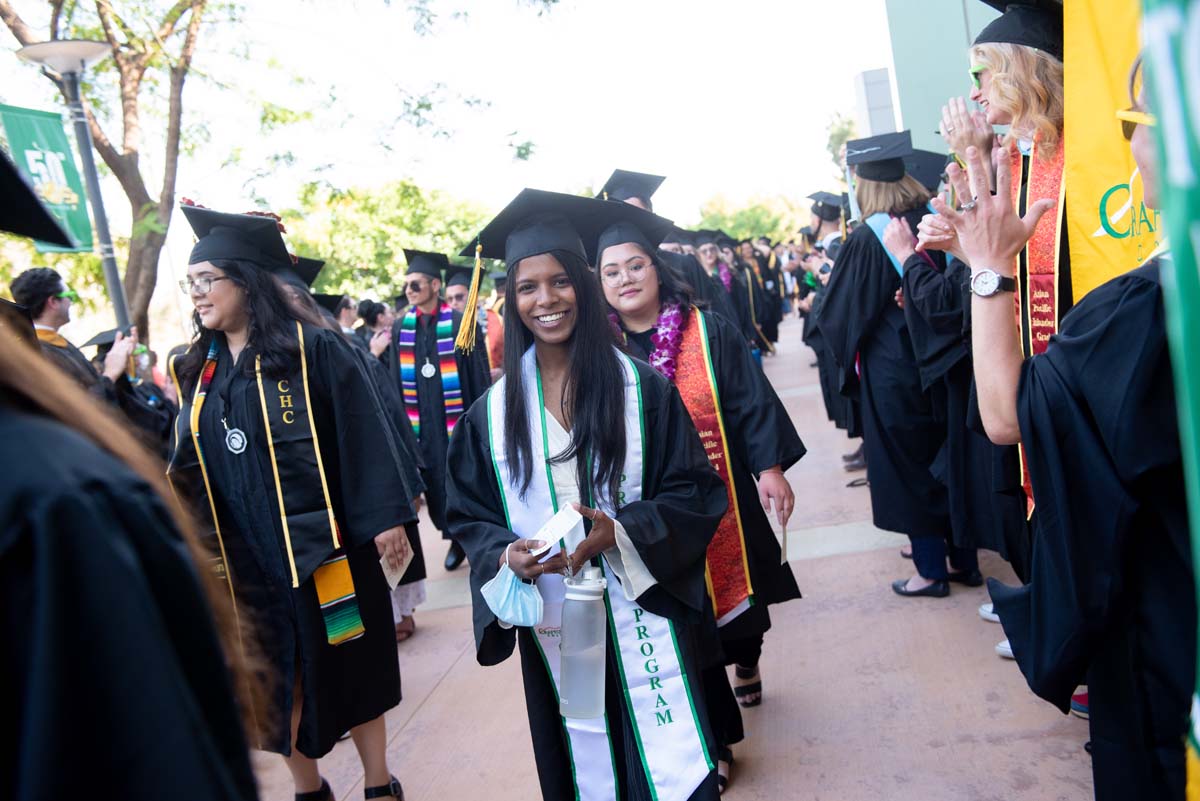 People enjoying Commencement