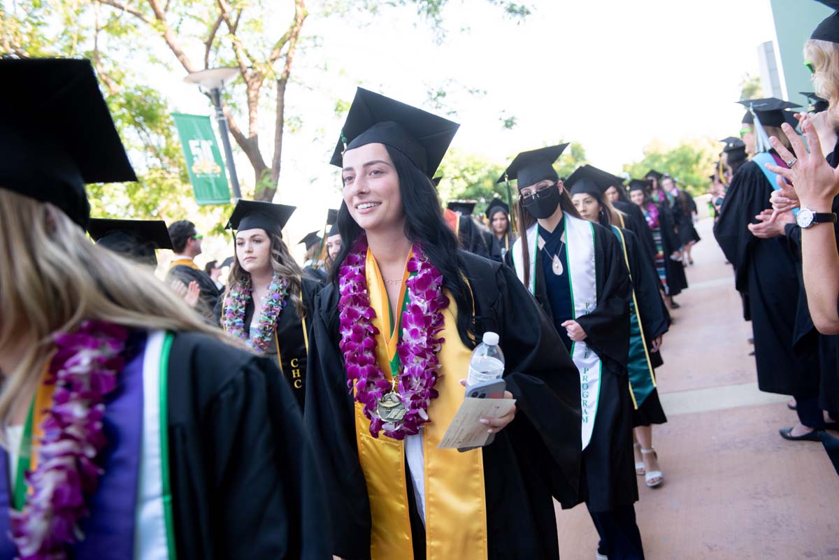 People enjoying Commencement