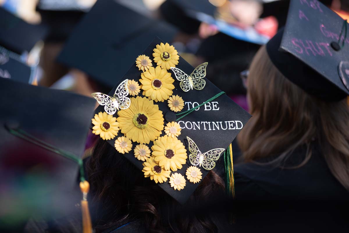 People enjoying Commencement