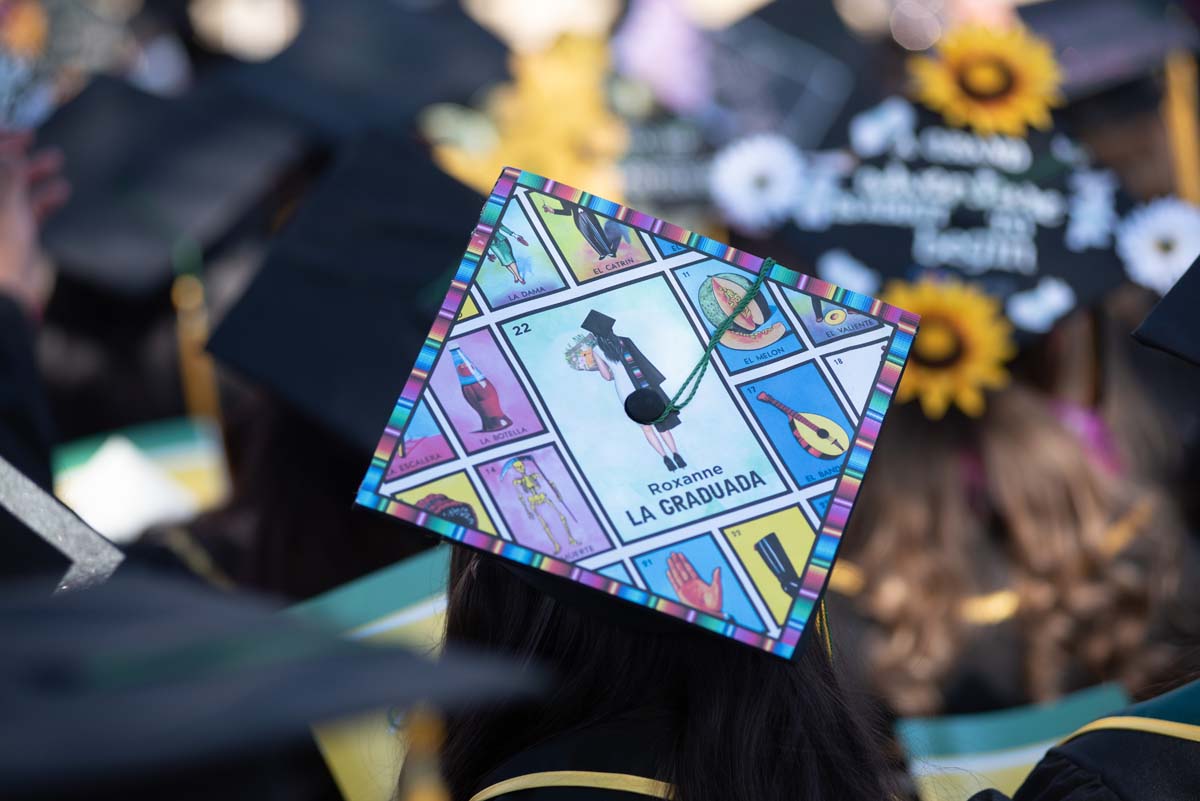 People enjoying Commencement