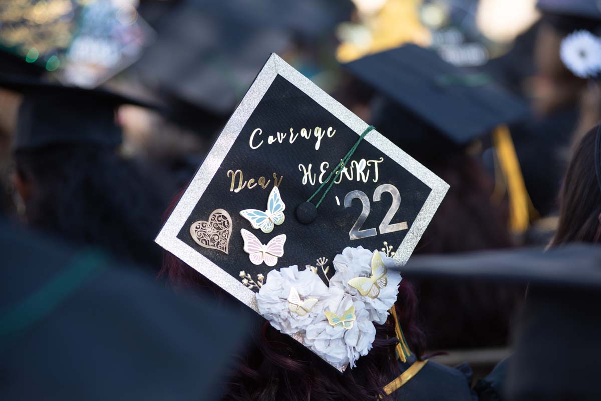 People enjoying Commencement