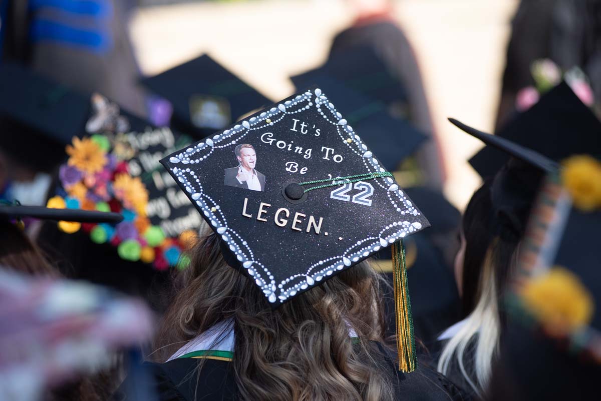 People enjoying Commencement