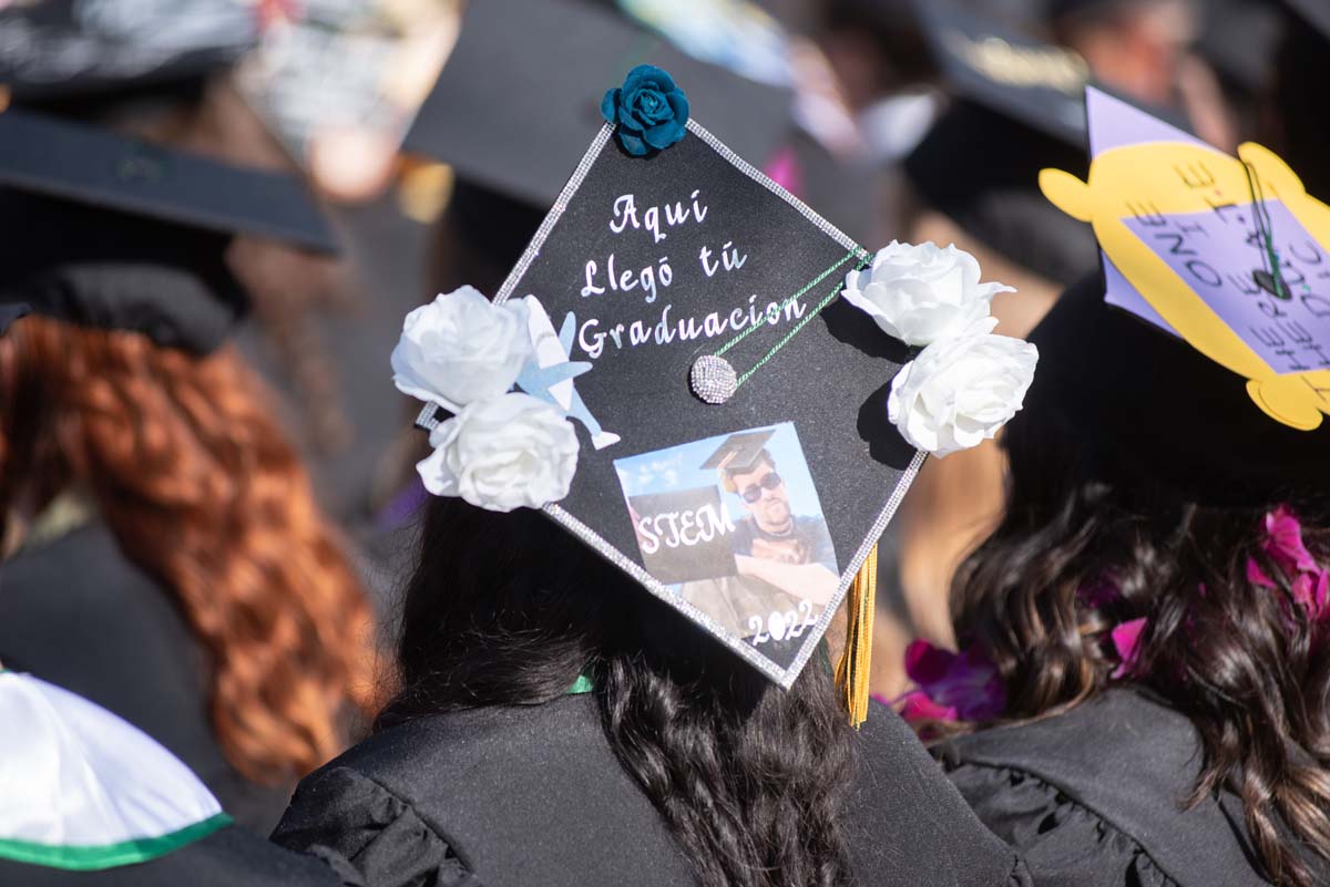 People enjoying Commencement