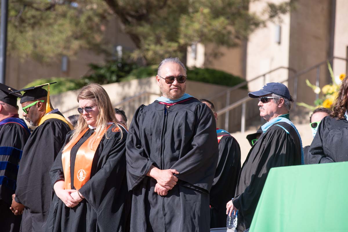 People enjoying Commencement