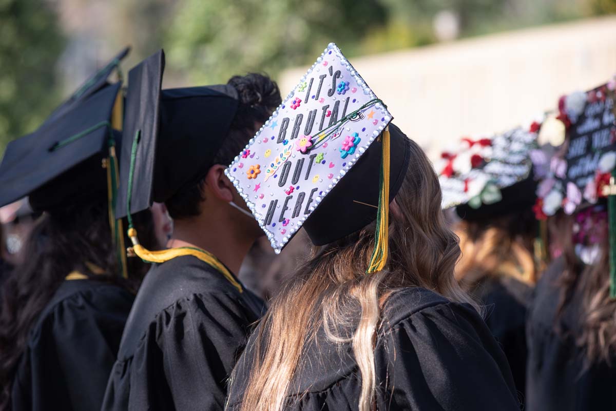 People enjoying Commencement