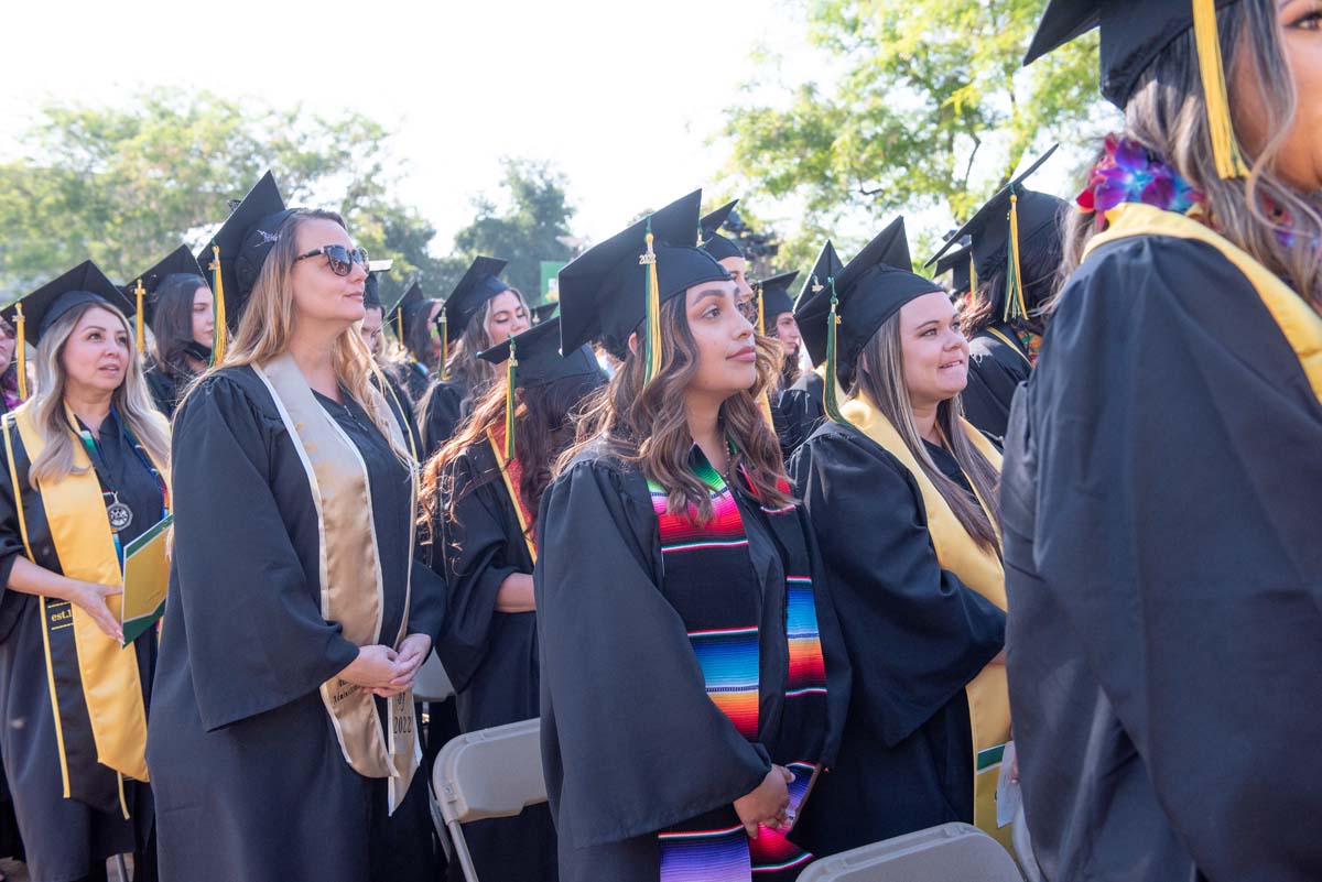 People enjoying Commencement