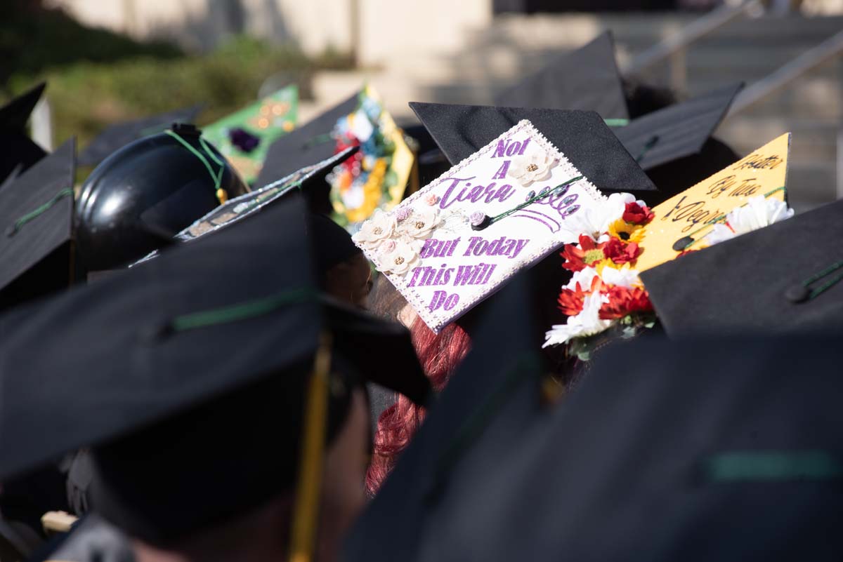 People enjoying Commencement