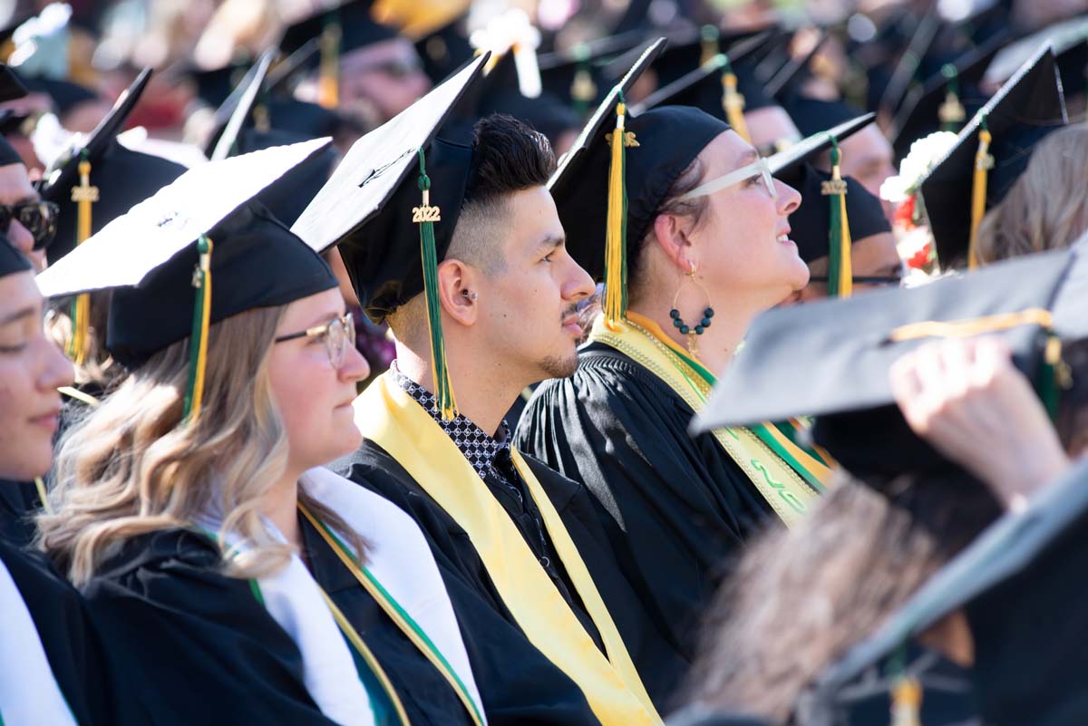 People enjoying Commencement