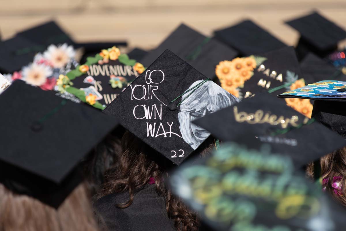 People enjoying Commencement