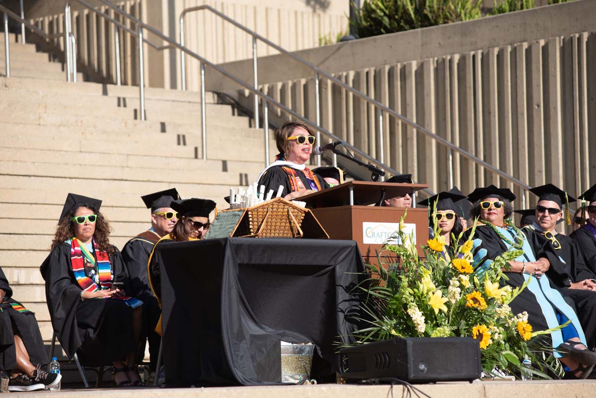 People enjoying Commencement