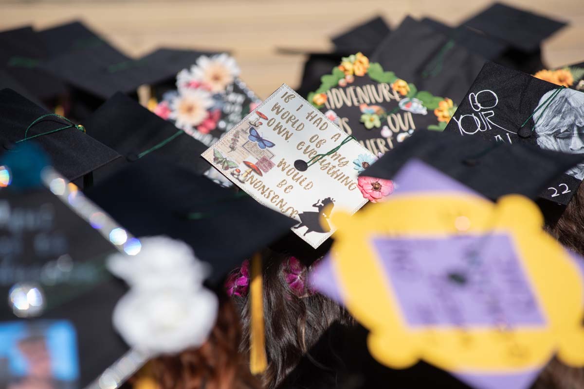 People enjoying Commencement