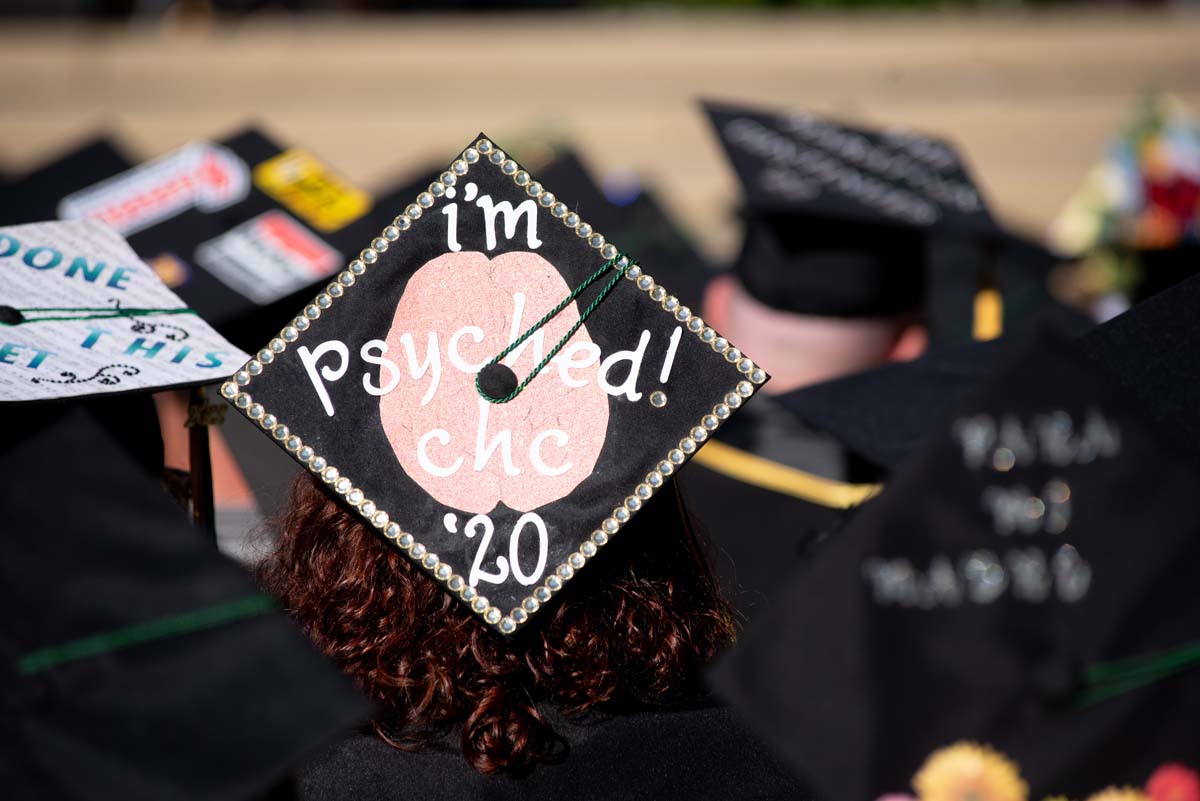 People enjoying Commencement