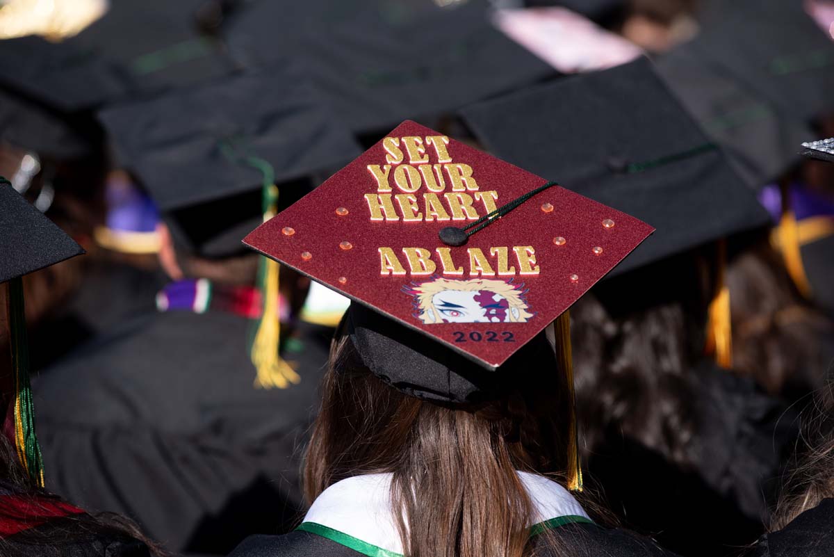 People enjoying Commencement