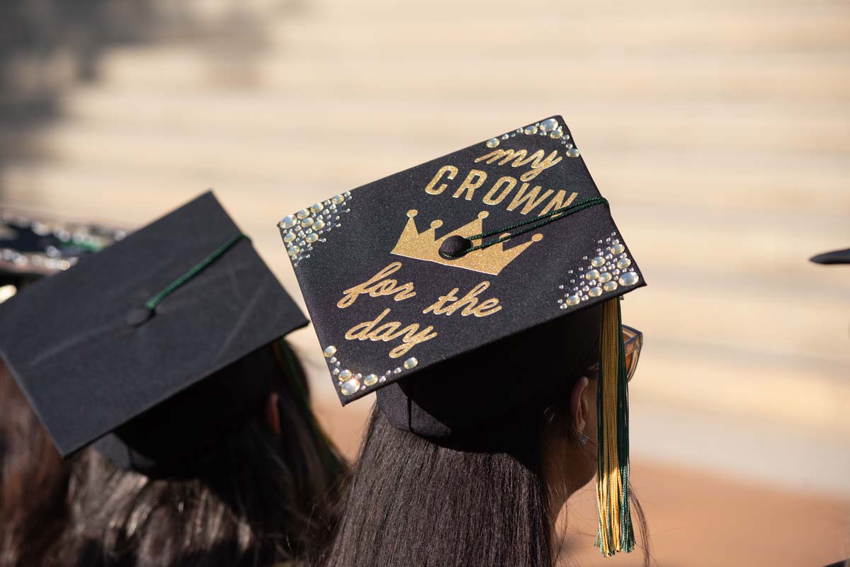 People enjoying Commencement