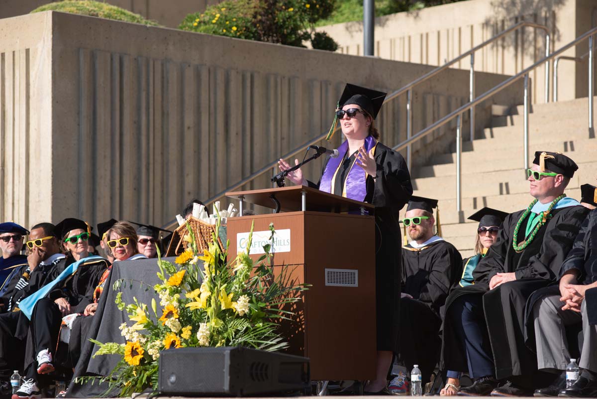 People enjoying Commencement