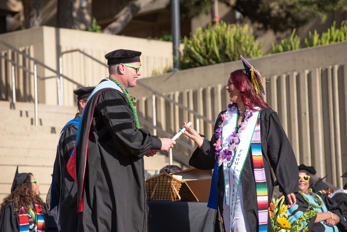 People enjoying Commencement