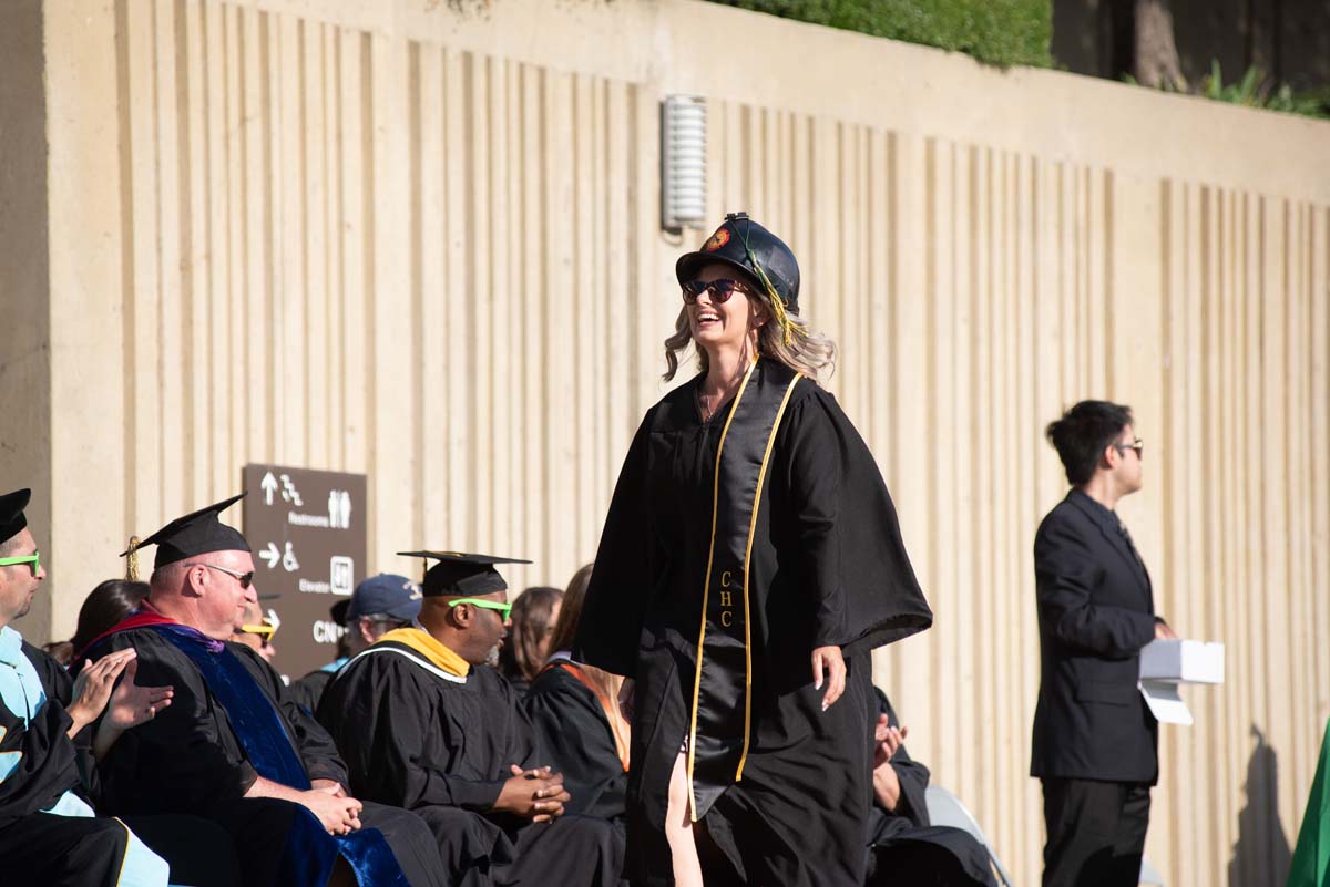 People enjoying Commencement