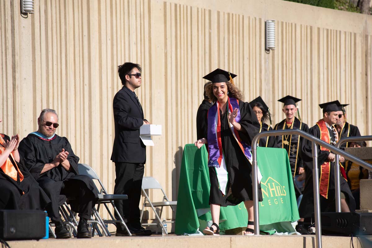 People enjoying Commencement