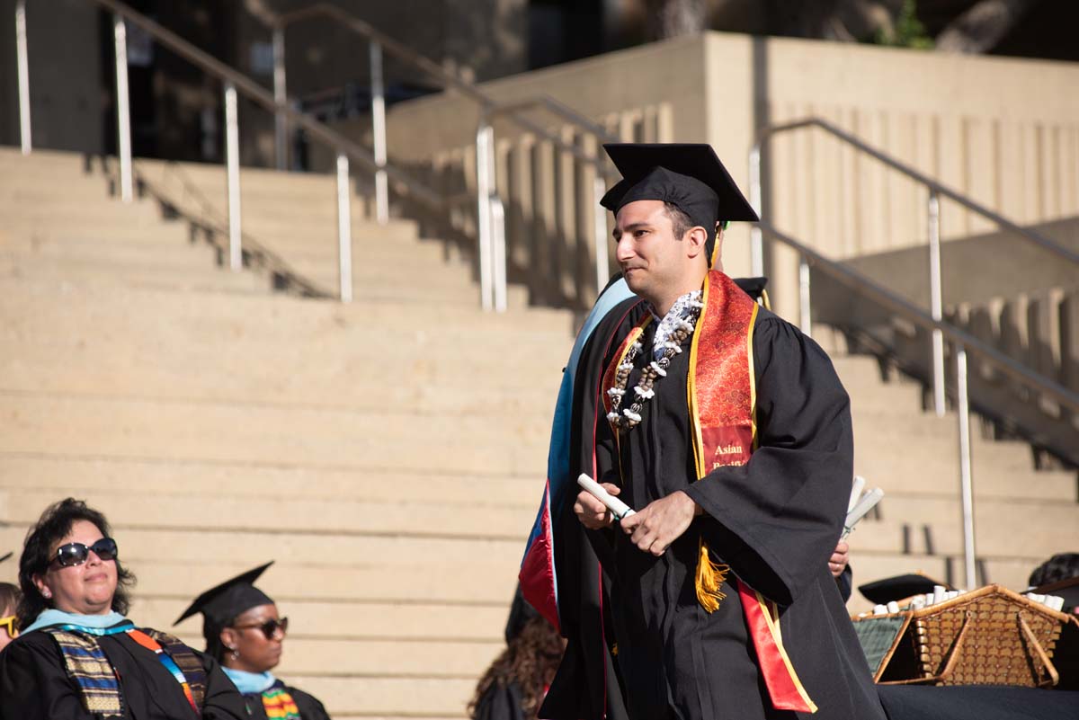 People enjoying Commencement