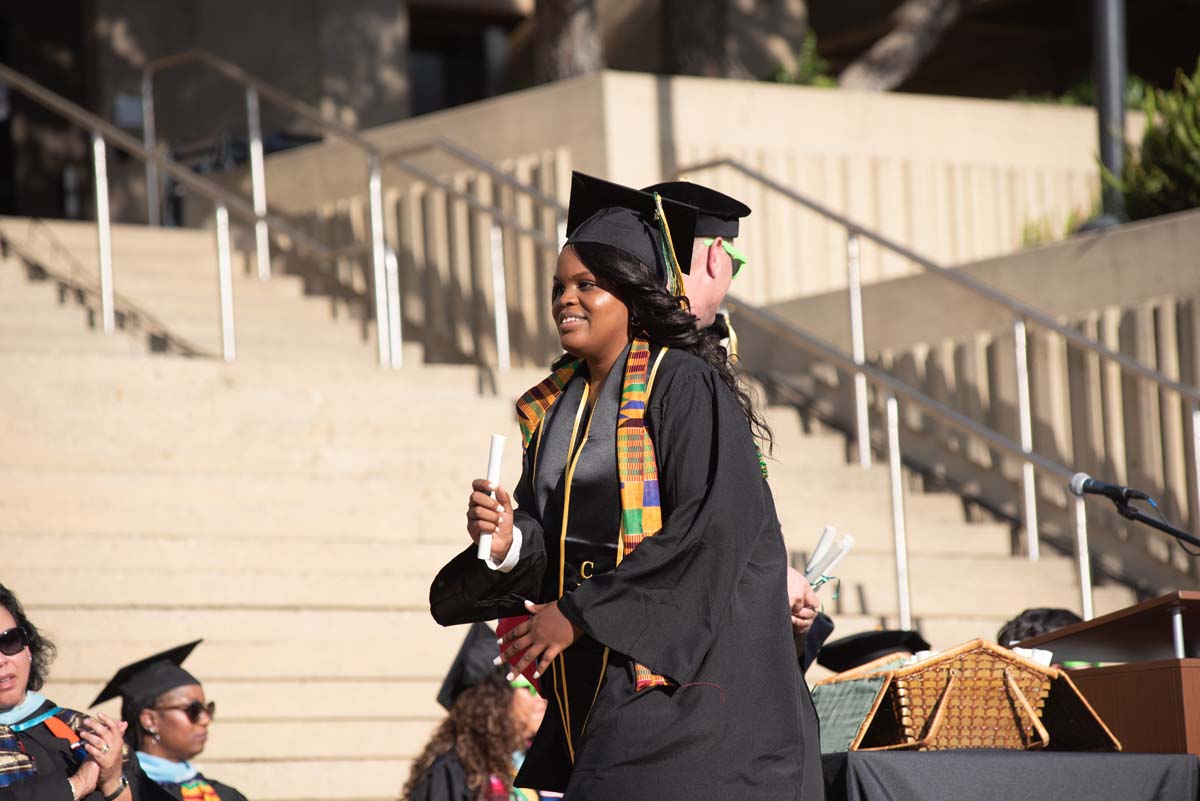 People enjoying Commencement