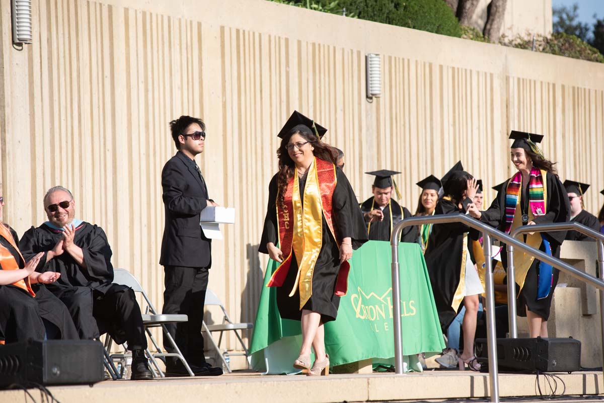 People enjoying Commencement