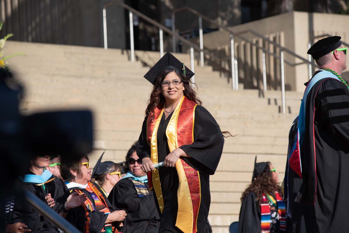 People enjoying Commencement