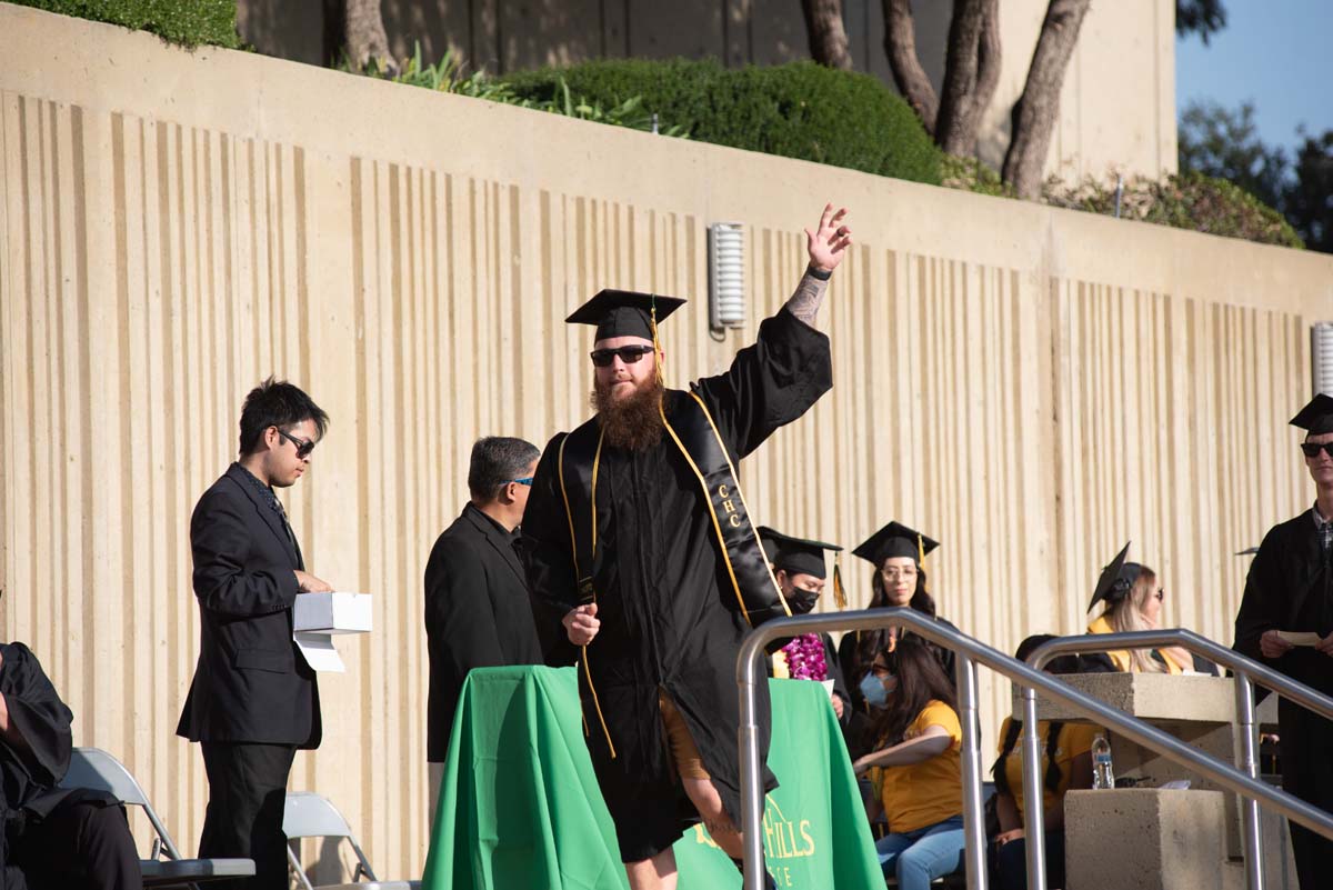 People enjoying Commencement