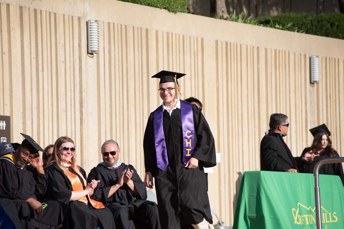 People enjoying Commencement