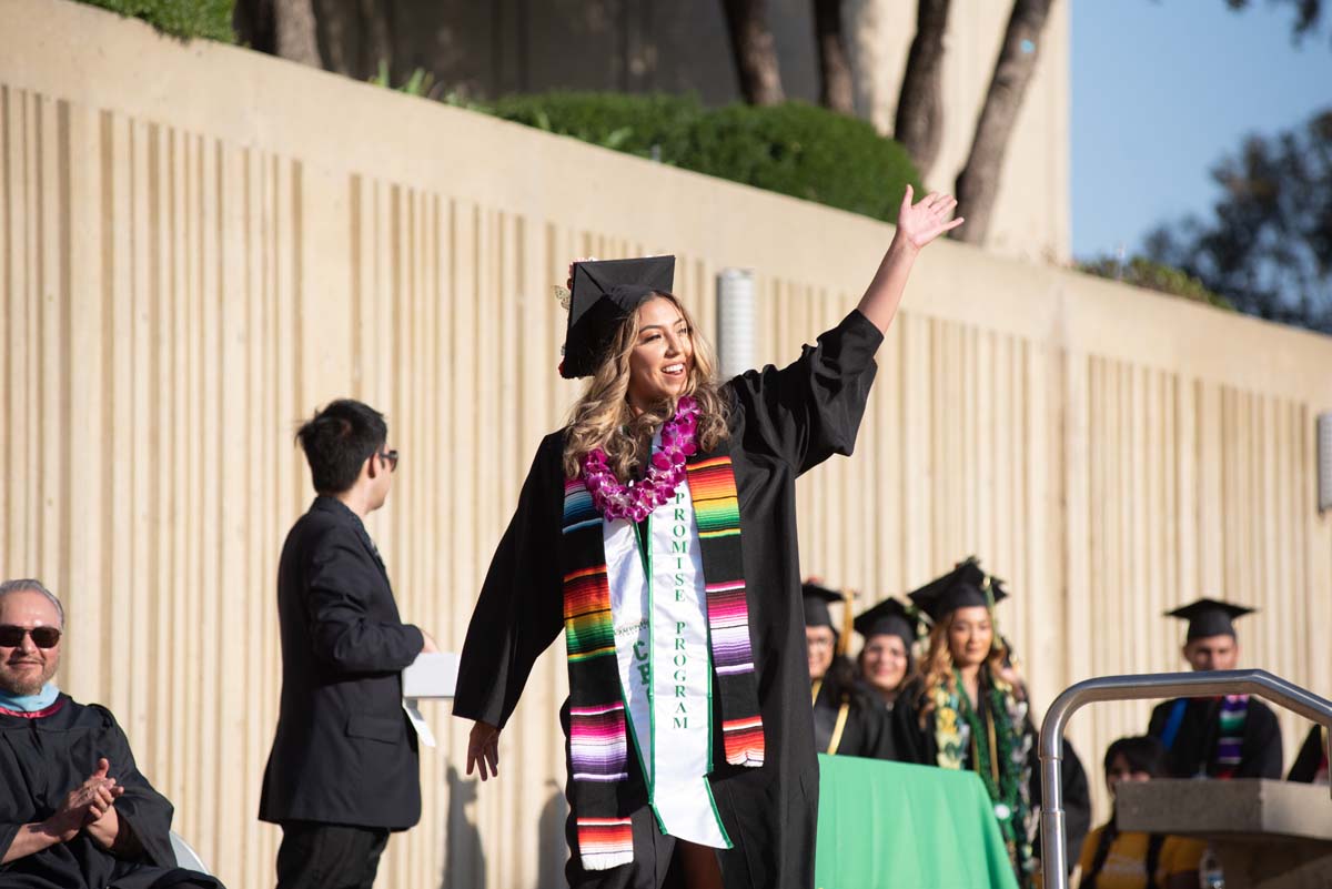 People enjoying Commencement