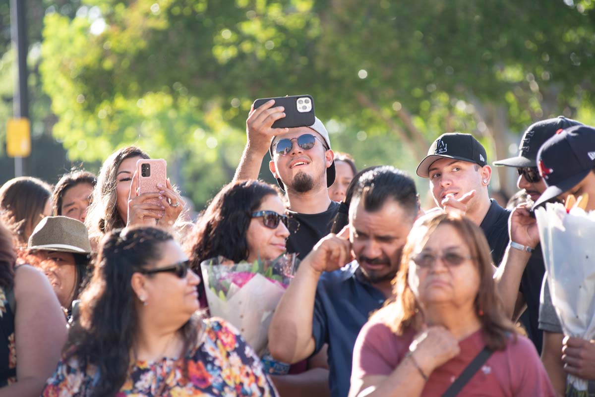 People enjoying Commencement